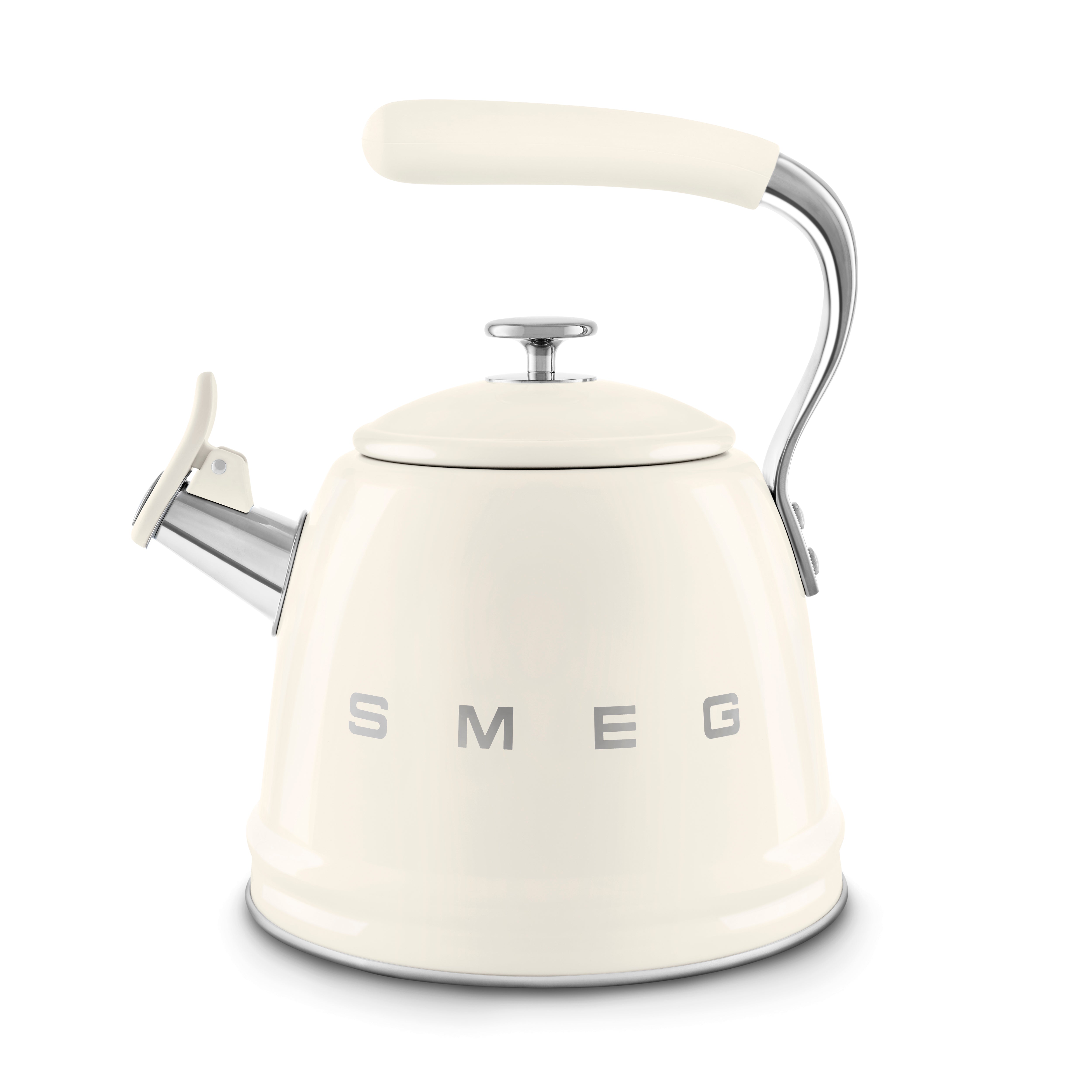 Whistling Kettle (10 Cup) - Retro-Style Cream