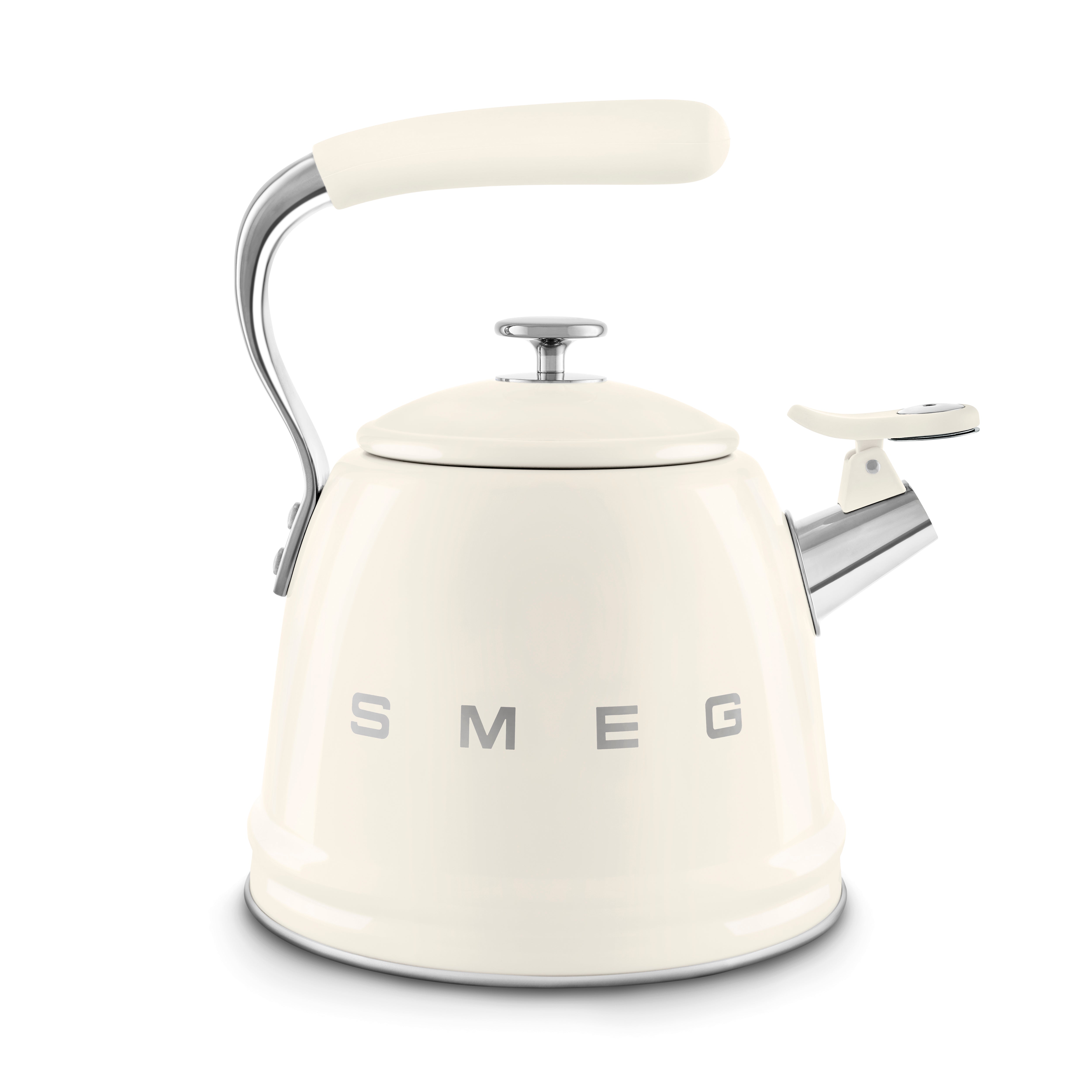 Whistling Kettle (10 Cup) - Retro-Style Cream