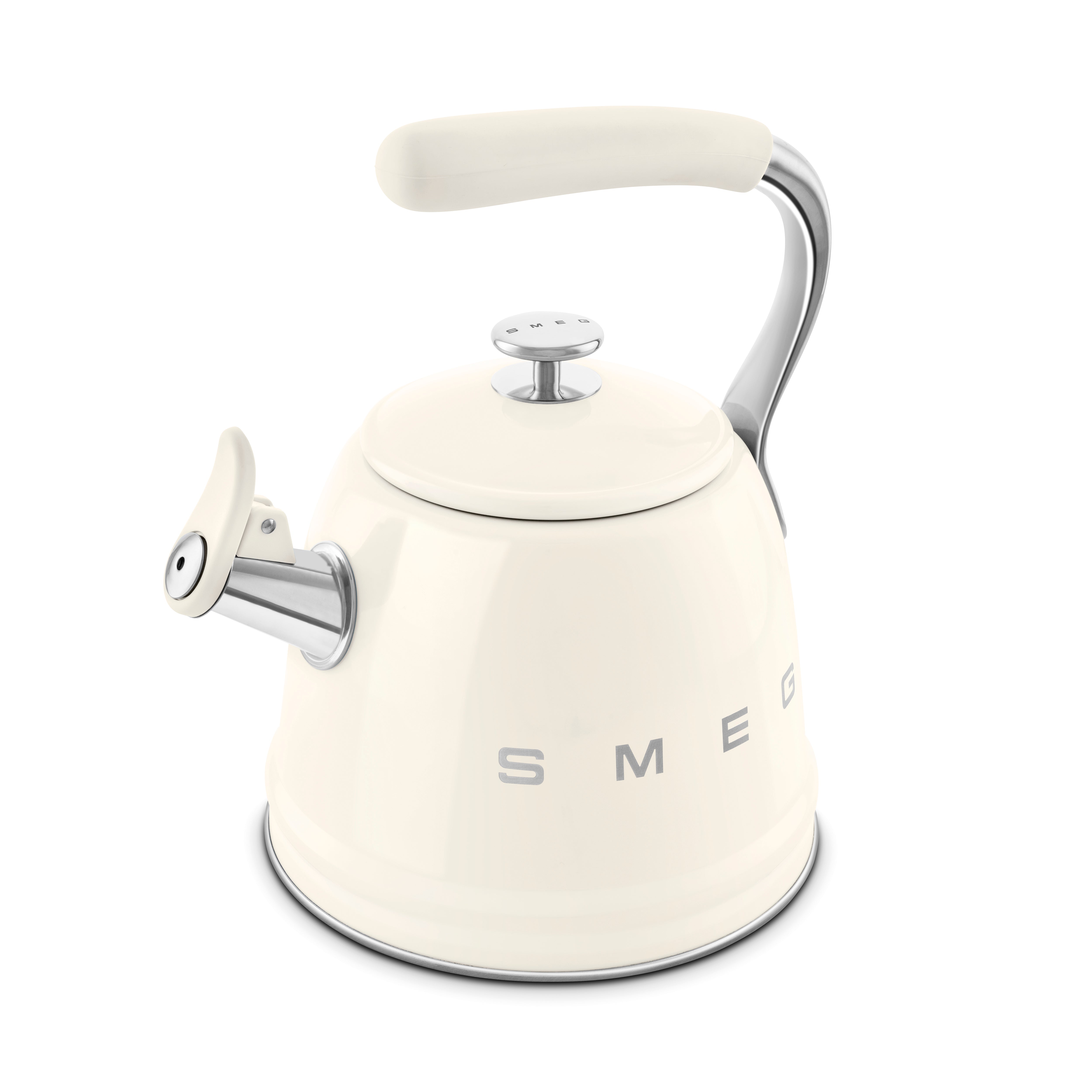 Whistling Kettle (10 Cup) - Retro-Style Cream