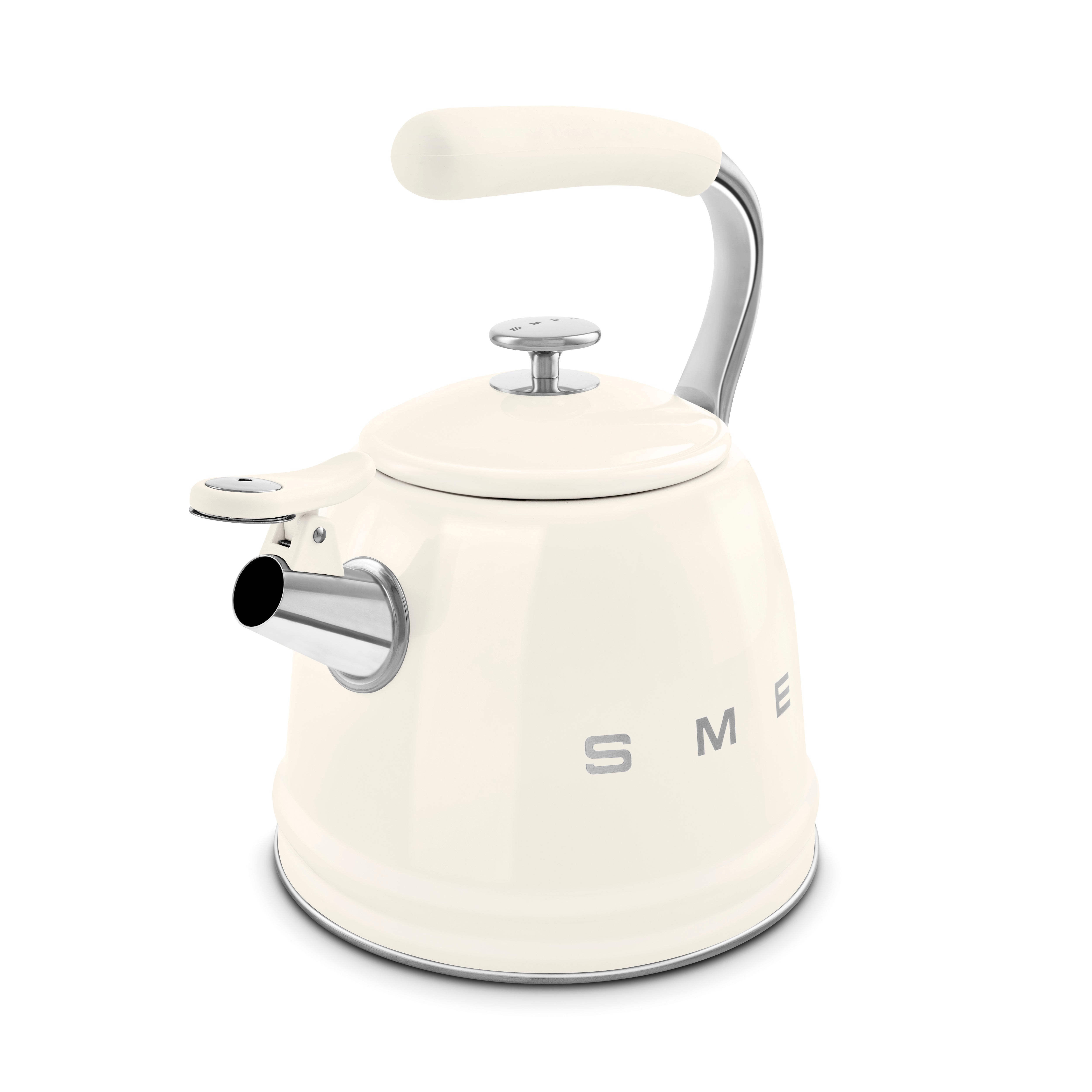 Whistling Kettle (10 Cup) - Retro-Style Cream