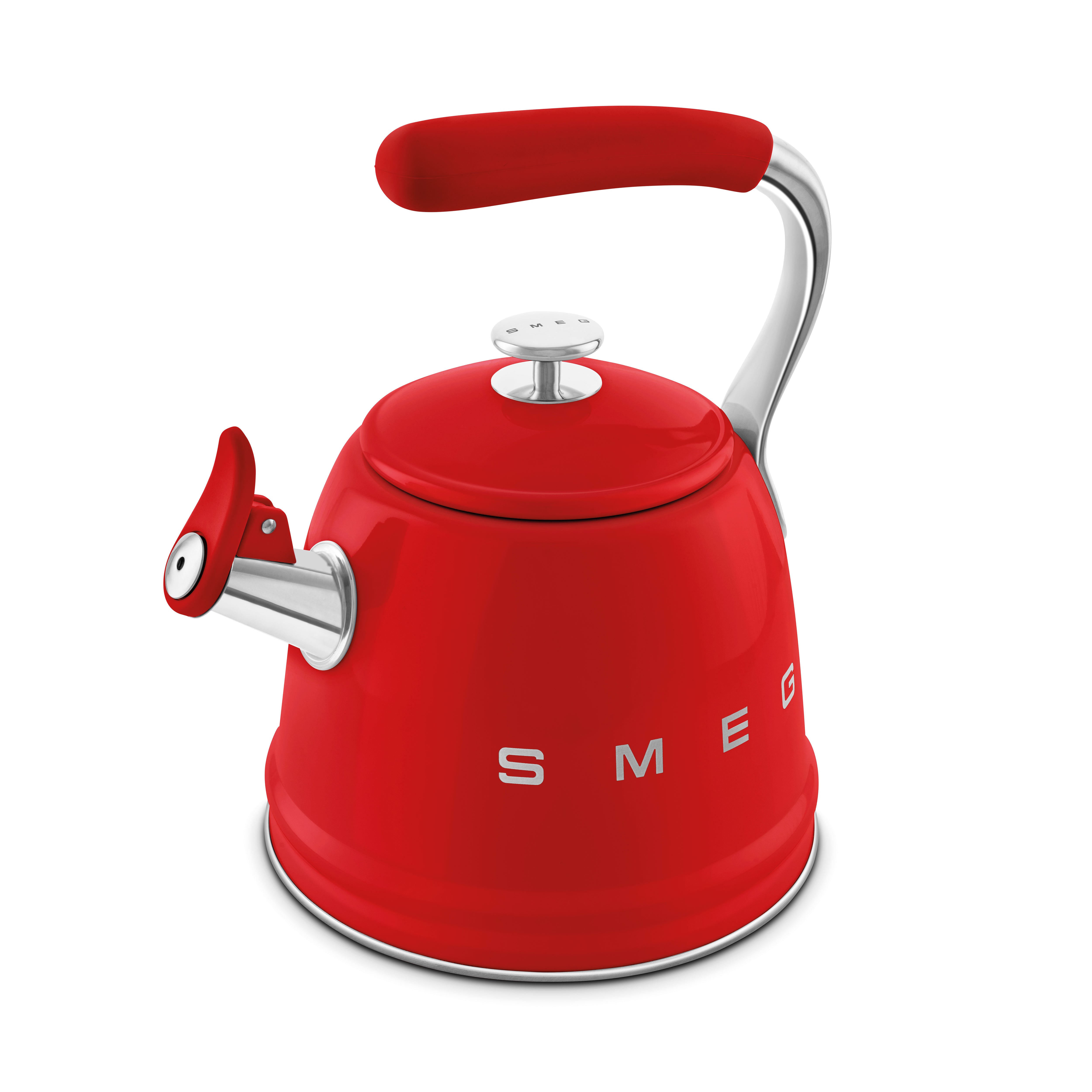 Whistling Kettle (10 Cup) - Retro-Style Red