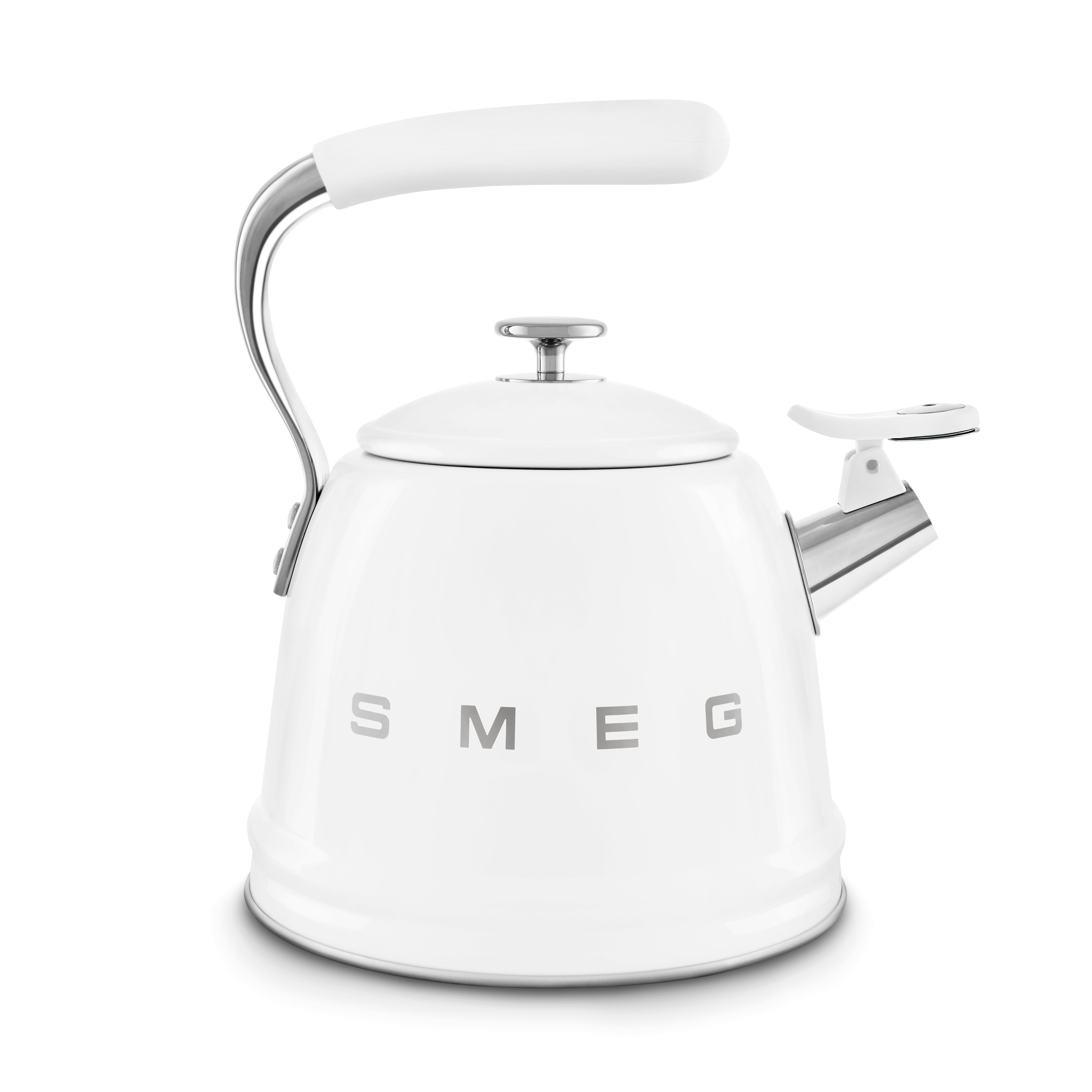 Whistling Kettle (10 Cup) - Retro-Style White