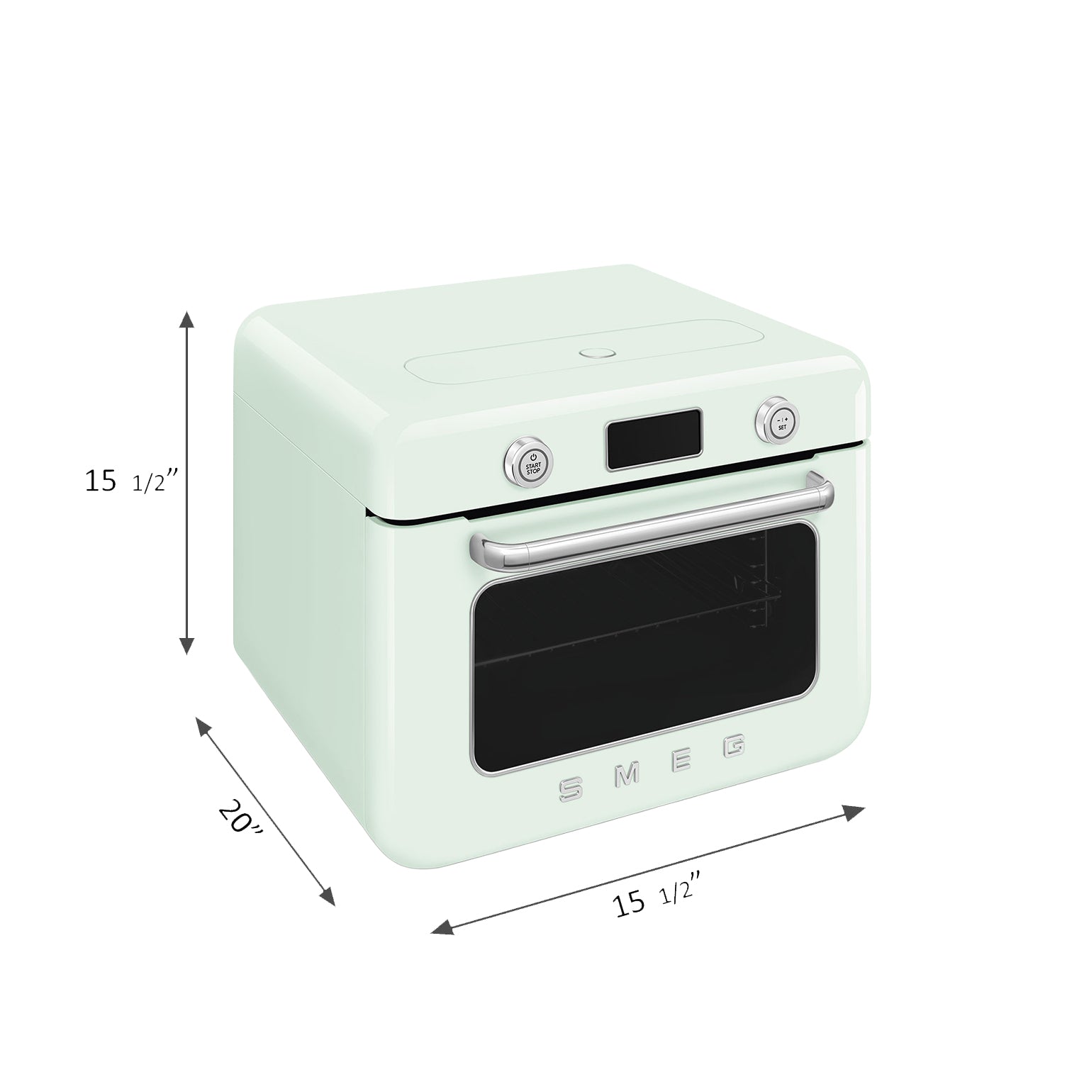 Countertop Combi Oven with Air Fry & Steam – Retro-Style Pastel Green