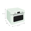 Countertop Combi Oven with Air Fry & Steam – Retro-Style Pastel Green