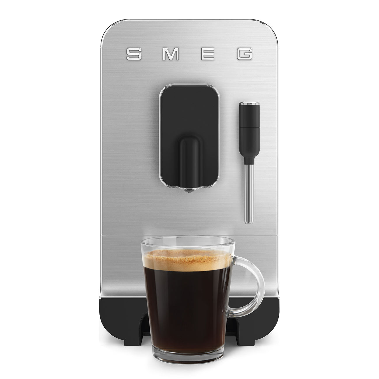 Espresso coffee machine Retro-style Black Matte