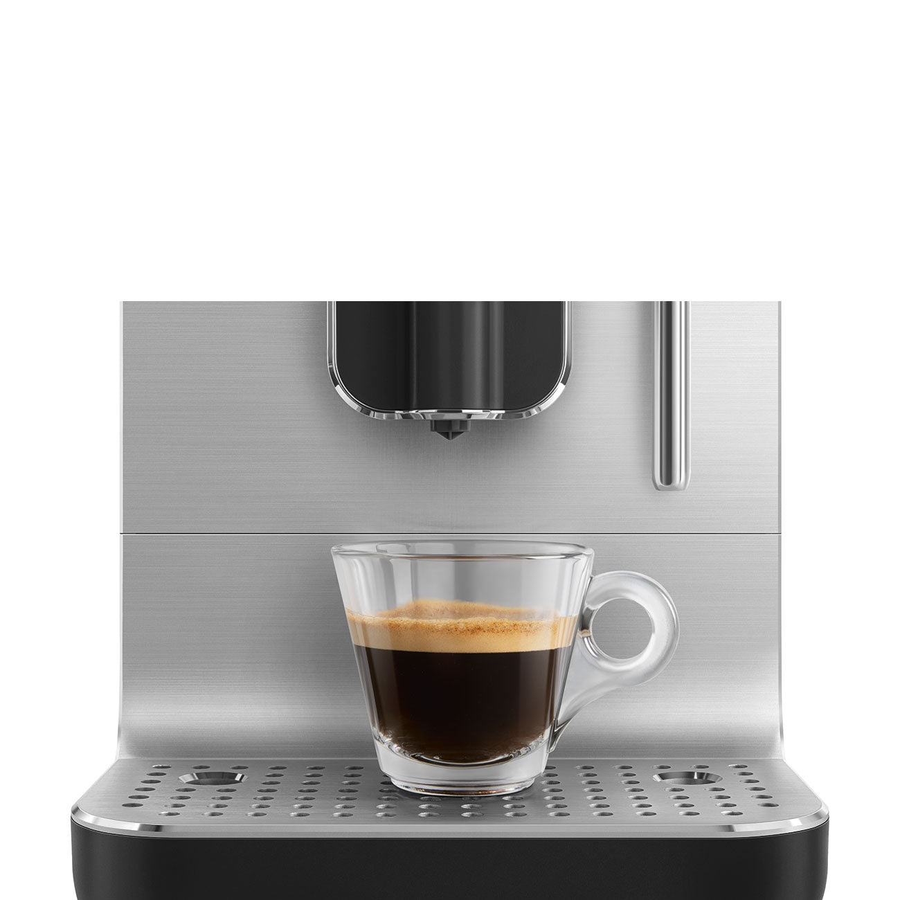 Espresso coffee machine Retro-style Black Matte