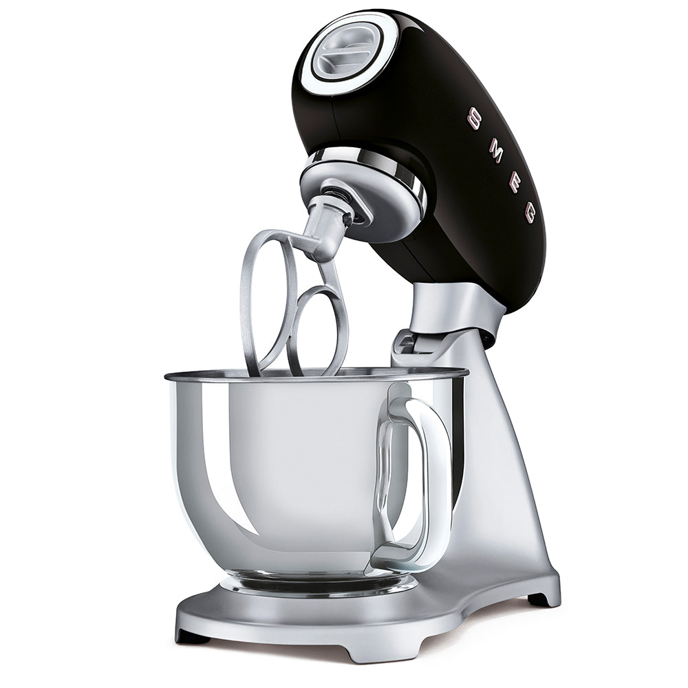 Stand mixer Retro-style Black Glossy